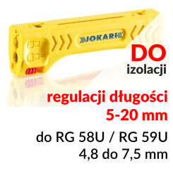 JO30100 - Nóż do ściągania izolacji Top Coax - Jokari | JO30100