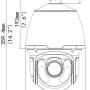 BCS-P-5621RSA - BCS POINT - Kamera szybkoobrotowa 2.0 Mpix IP 4,7 - 94mm IR 100m microSD - BCS - wymiary