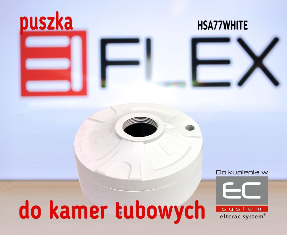 HSA77WHITE - Puszka do kamer serii EIFLEX HSA85, kolor biały - EIFLEX HSA77WHITE - Puszka do kamer serii EIFLEX HSA85, kolor biały - EIFLEX
