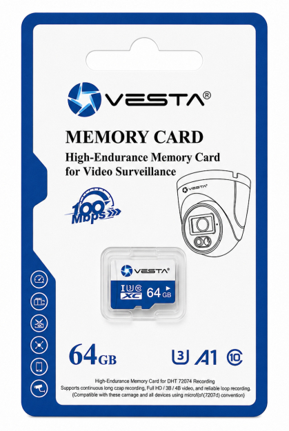VSD-64 - Karta pamięci microSD 64GB, 100Mb/s - VESTA | VSD-64