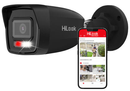 IPC-B160HA-LU BLACK - Kamera tubowa IP 6Mpx, 2.8mm, Mikrofon, Smart Hybrid Light, MD 2.0 - Hilook by Hikvision | 5906667313192