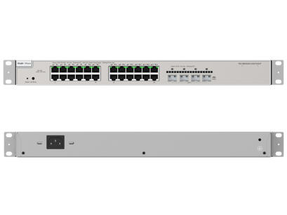 RG-NBS5200-24GT4XS-P - Switch zarządzalny PoE+, 24x RJ45 Gigabit + 4xSFP+, 370W - Reyee by Ruijie | RG-NBS5200-24GT4XS-P