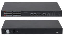 PFS4218-16ET-240-V3 - Switch przemysłowy PoE, 16-portowy+4 xRJ45/SFP, 19'', Combo - DAHUA | 6923172528124