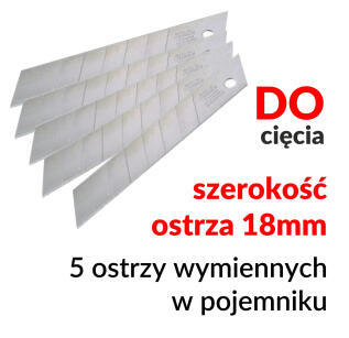 WF4181000 OSTRZA ŁAMANE 18MM x 5szt - Wolfcraft