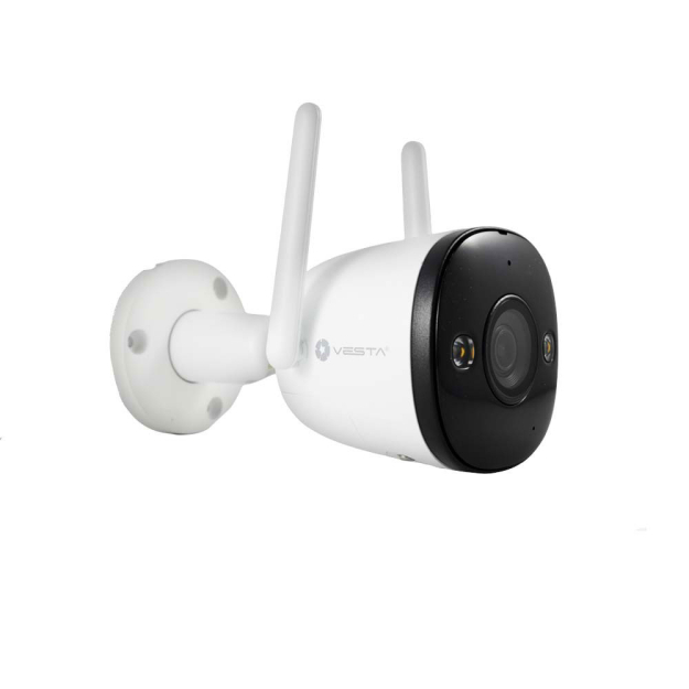 IPC-B32-OUT-WF Kamera IP Wi-Fi zewnętrzna 3 MP, IR 30 m, oświetlacz białego światła, syrena 110 dB IPC-B32-OUT-WF - VESTA | IPC-B32-OUT-WF