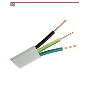 YDYp żo 3x1 - Przewód o żyłach miedzianych, jednodrutowych, 300/500 V, 100m - ELEKTROKABEL | YDY-P 3x1/500V