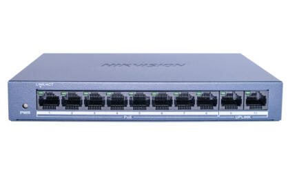 DS-XS0110-P - Switch PoE 8+2, niezarządzalny, 60W - Hikvision | DS-XS0110-P