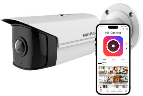 DS-2CD2T45G0P-I - Kamera tubowa IP 4Mpx, Super Wide Angle 1.68mm, IR20m - Hikvision | 6941264030584