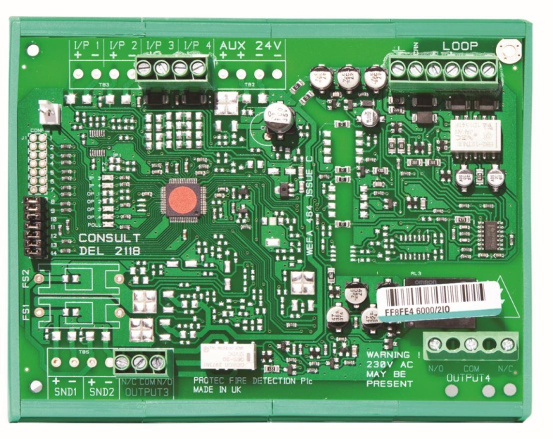 6000/2APZA - Moduł 2 linii bocznych konwencjonalnej i 2 linii sygnalizatorów konwencjonalnych, wymagany zasilacz - D+H | 6000/2APZA