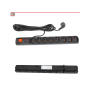 ACAR S8 FA RACK-5M - Listwa zasilająca 8 gniazd, 2300W, 5m, automatyczny bezpiecznik, uchwyty do szafy RACK - ACAR | ACAR S8 FA RACK-5M