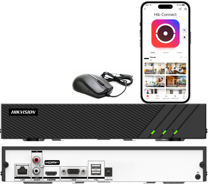 DS-7608NI-Q1(E) - Rejestrator IP 8-kanałowy, do 8MPx, Detekcja ruchu 2.0 - Hikvision | 6936422184445