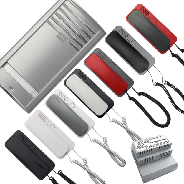 E1C1 - Zestaw domofonowy dla 1 lokatora - Elfon KDO-1 - Cyfral Smart 5-P | E1C1