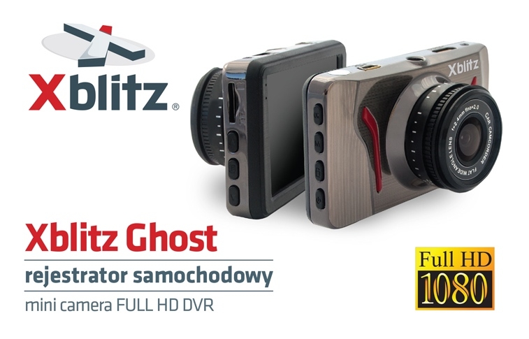Xblitz Ghost - Rejestrator, kamera samochodowa FULL HD 1080P - Xblitz