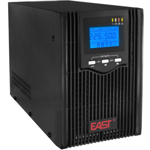 UPS2000S-T-LI/H - Zasilacz UPS LCD, 2000VA/1600W, 3x230V, Line-Interactive - EAST | 5904194156718