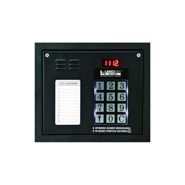 CP-3100NR - Panel zewnętrzny z listą lokatorów i czytnikiem kluczy RFID - Laskomex | CP-3100NR