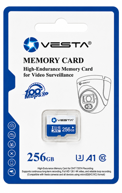 VSD-256 - Karta pamięci microSD 256GB, 100Mb/s - VESTA | VSD-256