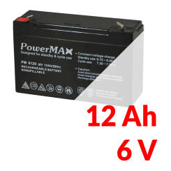 PM 6120 - Akumulator PowerMAX 12Ah 6V - MaxBat | PM 6120
