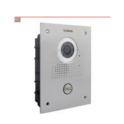 S551 - Panel bramowy jednorodzinny z kamerą, podtynkowy - Vidos  | 5907281202084