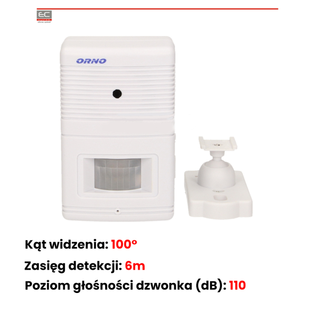OR-MA-701 - Czujnik ruchu z sygnalizacją i alarmem - ORNO | OR-MA-701
