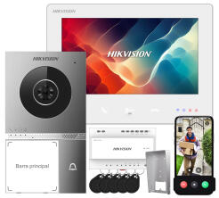 DS-KIS705EY - Wideodomofon 2-żyłowy IP, WiFi, czytnik zbliżeniowy Mifare - Hikvision | DS-KIS705EY