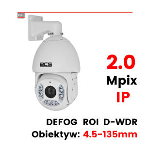 BCS-SDIP5230-III - Kamera szybkoobrotowa 4 Mpx, 4.5-135mm, 30x zoom, D-WDR, Defog - BCS LINE