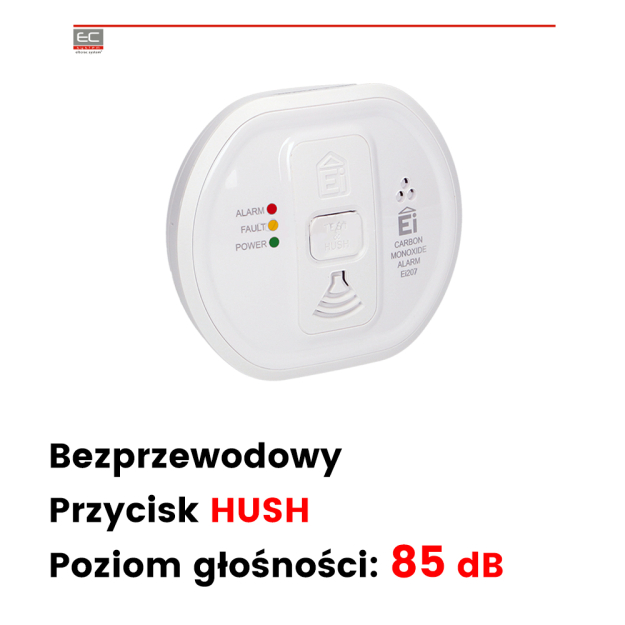 Ei207 - Czujnik tlenku węgla (czadu) - Ei Electronics / Orno