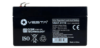 VBAT-011N - Akumulator AGM 12V 1.3Ah - Vesta | VBAT-011N