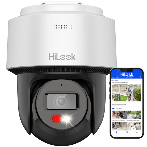 PTZ-N2MP-P - Kamera obrotowa IP 2Mpx, 2.8mm, Smart Hybrid Light, Audio, Autotracking Lite - Hilook by Hikvision | PTZ-N2MP-P