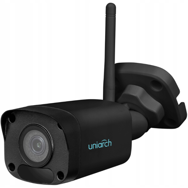 IPC-2124LR3-F40W-D-BLACK - Kamera tubowa IP, 4Mpx, 4mm, IR30m, WiFi - Uniarch by Uniview | IPC-2124LR3-F40W-D-BLACK