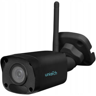 IPC-2124LR3-F40W-D-BLACK - Kamera tubowa IP, 4Mpx, 4mm, IR30m, WiFi - Uniarch by Uniview | IPC-2124LR3-F40W-D-BLACK
