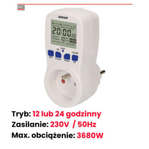 OR-PRE-409 - Elektroniczny programator czasowy, french - ORNO | OR-PRE-409