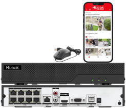 NVR-108MH-C/8P(E) - Rejestrator IP 8-kanałowy, 8x PoE, do 8MPx, Detekcja ruchu 2.0 - Hilook by Hikvision | NVR-108MH-C/8P(E)