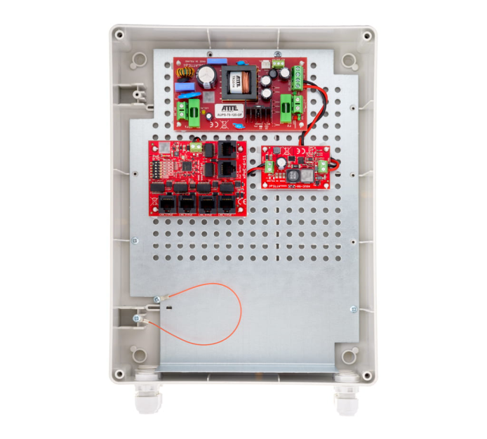 IPUPS-5-11-XL2 Zestaw buforowy do 5 kamer IP switch PoE 5P+1UP - ATTE | IPUPS‑16‑20‑H
