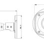 ECO BCS-TIP5300IR-V 3.0 MP - Kamera tubowa 3.0 Mpix IP 2.8-12mm IR 20m - BCS - wymiary