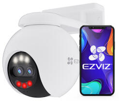 H80x - Zewnętrzna kamera obrotowa IP WiFi, 8Mpx+2MPx, UltraHD, Mikrofon, Głośnik - EZVIZ | H80x EZVIZ