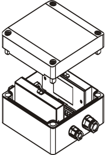 2xEKS - Obudowa podwójna do EKS-4001 - POLON-ALFA | 2xEKS