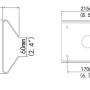 BCS-P-A32 - Adapter słupowy do kamer serii BCS POINT - BCS - wymiary
