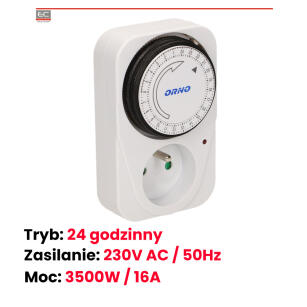 OR-PRE-415 - Programator czasowy mechaniczny, french - ORNO | OR-PRE-415