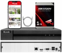 NVR-104MH-D-1TB - Rejestrator IP 4-kanałowy z dyskiem 1TB, do 6Mpx, H.265+, 1x SATA - HiLook by Hikvision | NVR-104MH-D-1TB