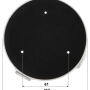 PFA136-BLACK - Adapter montażowy do kamer kopułkowych - Dahua