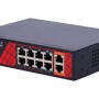 SF-SW1008HIPOE-H-120 - Switch PoE 8+2 Hybrydowe 8x10/100 Mb/s + 2x10/100/1000 Mb/s, 120W - Safire