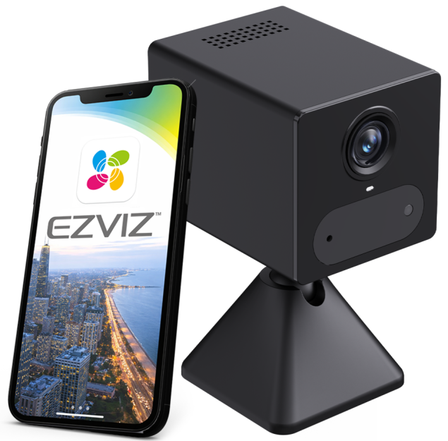 CB2 2K Black - Kamera wewnętrzna 2K Na Karte SIM, WiFi, 4G, FullHD, Audio, IR 5m - EZVIZ | 6941545619194