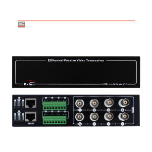 BCS-HD-TR8-RE - Odbiornik do instalacji telewizji dozorowej, 8 kanałów, AHD, CVI, TVI, ANALOG przesyłanych po skrętce - BCS