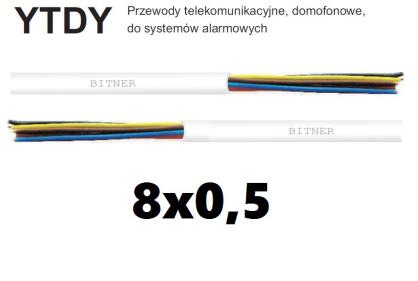 Przewód alarmowy YTDY 8x0,5mm - Bitner
