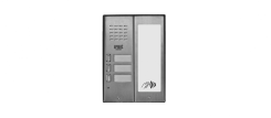 5025/3D-RF - Panel audio trzyprzyciskowy (3-rodzinny) z czytnikiem zbliżeniowym kart/kluczy RFID oraz modułem informacyjnym - Miwi-Urmet | 5025/3D-RF