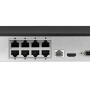 NVR-8CH-4MP/8P - Rejestrator IP 8-kanałowy, 8x PoE, do 4Mpx, H.265  - Hilook by Hikvision