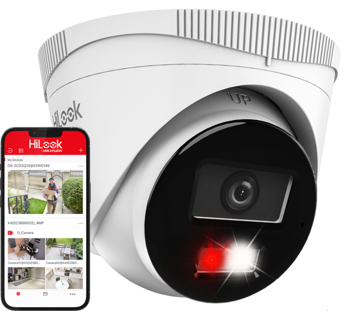 IPC-T280HA-LU - Kamera kopułkowa IP 8Mpx, 2.8mm, Smart Hybrid Light 30m, MD2.0 - HiLook by Hikvision | IPC-T280HA-LU