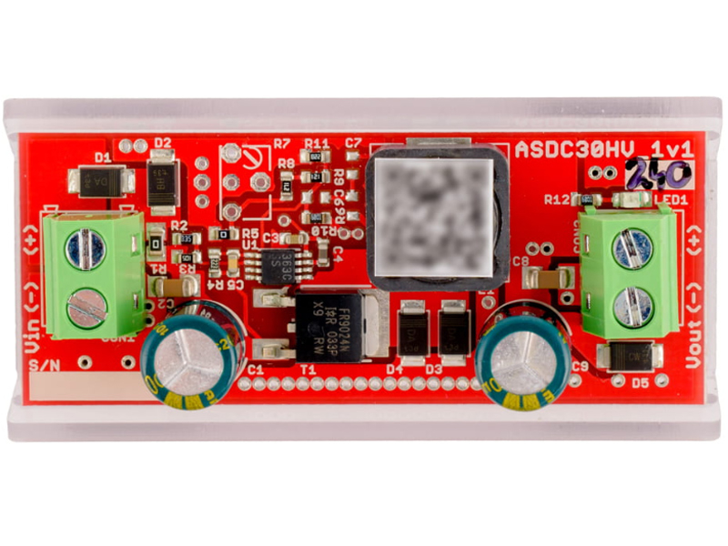 ASDC-30-240-OF - Przetwornica obniżająca napięcie do 24V, DC/DC, 30W - Atte | 5902143690665