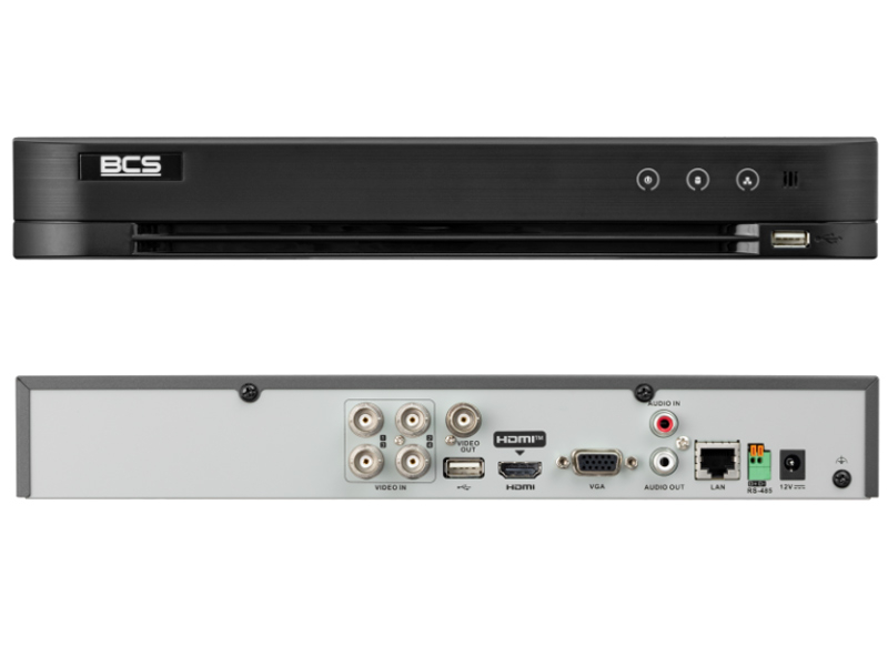 BCS-V-XVR0401-AI - Rejestrator 4-kanałowy 5w1, do 4Mpx, H.265+, AI - BCS VIEW | 5904890705296