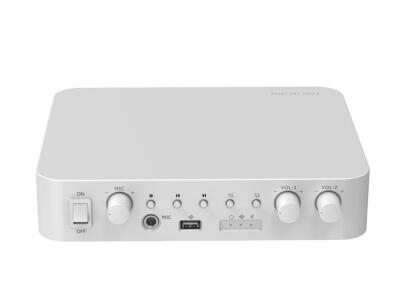 DS-QAE0A60G1-VB - Analogowy wzmacniacz dwustrefowy, 60W, 100V/4-8Ω, Bluetooth, USB - Hikvision | 6942160444734
